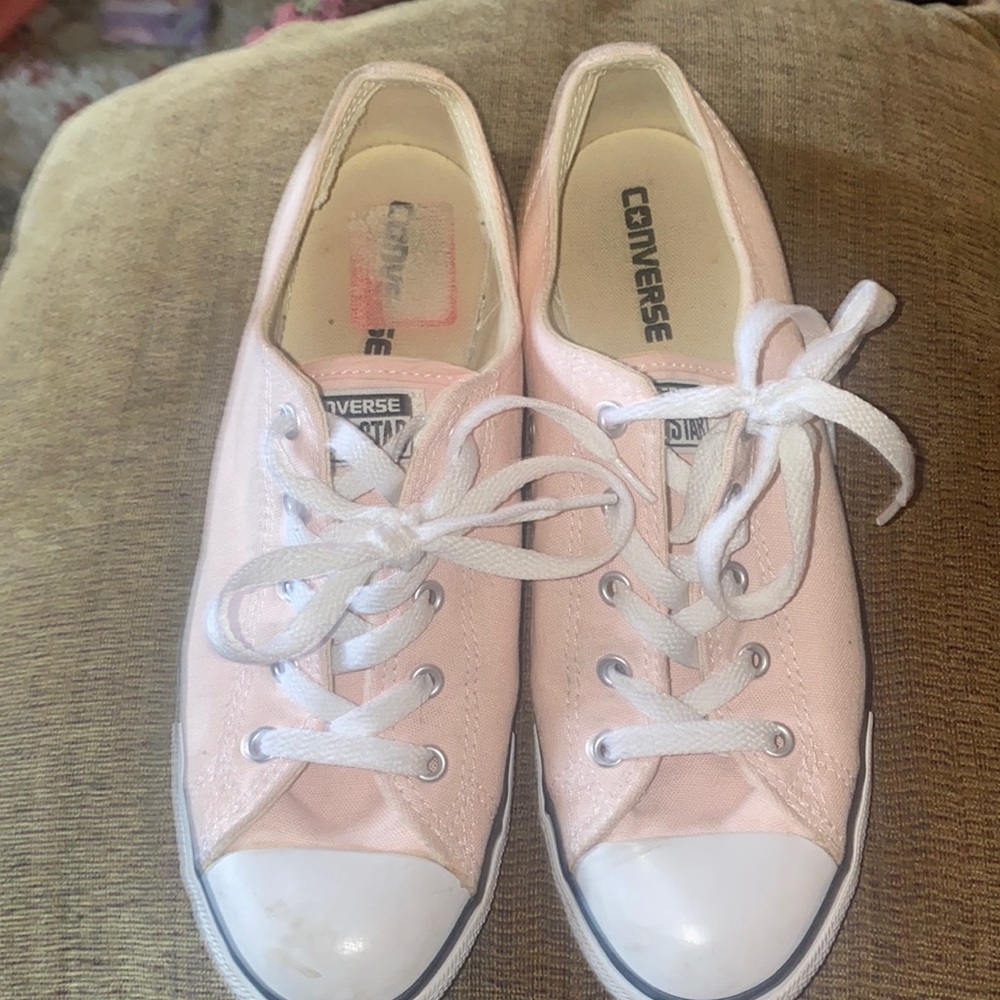 Light Pink Low Top Converse